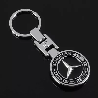 Mercedes-Benz AMG 3D Chrome Keyring Luxury Keychain High Quality Key Ring Gift • $9.98