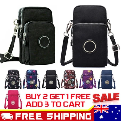 $12.89 • Buy Cross-body Mobile Phone Shoulder Bag Pouch Case Belt Handbag Purse Wallet