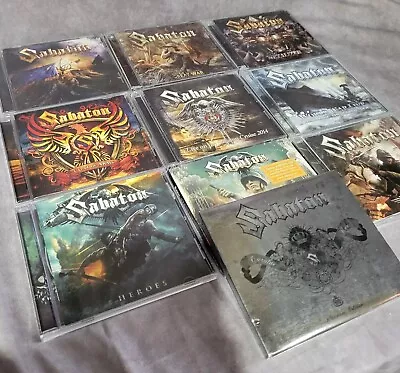 Sabaton 10 CD Lot Huge Collection 2010-2019 Some Sealed Swedish Power Metal • $149