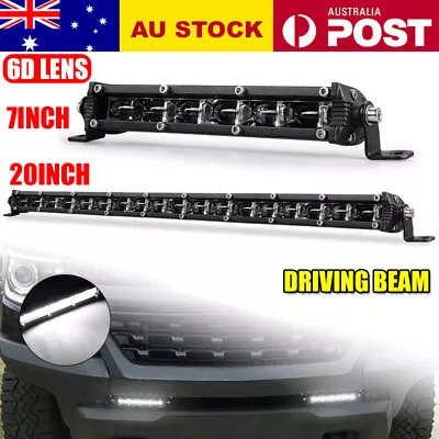 7  20  Slim LED Light Bar Driving Work Lamp Single Row Offroad Truck SUV 4WD ATV • $18.95