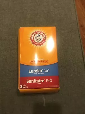 Arm & Hammer Odor Eliminating Vacuum Bags Eureka F&G 3 Pack NEW • $5