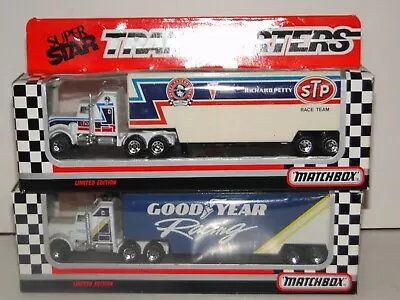Matchbox Superfast Tractor Trailers Superstar Transporters STP And Goodyear Team • $30