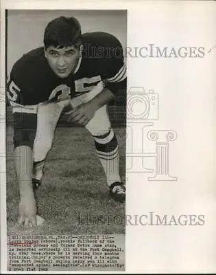 1968 Press Photo Larry Conjar Cleveland Browns Football Fullback In Harrisburg • $16.99