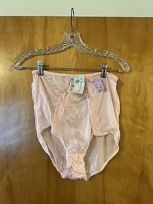 A Touch Of Class Panties Vintage Nylon Pale Pink Lace Accent Granny NWT Size 8 • $325.43