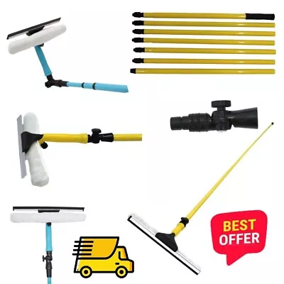 £14.99 • Buy 3.5m Conservatory Telescopic Window Cleaner Brush Squeegee Extendable Head UK