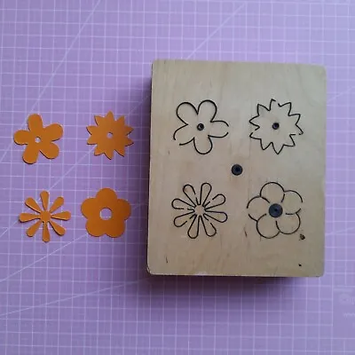 £5 • Buy Accucut Wooden Die -  Flowers #4 F1434 Used Large Machines Only