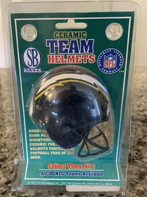 San Diego Chargers Ceramic Mini Helmet Hand Painted Vintage 1997 New In Package • $21.77