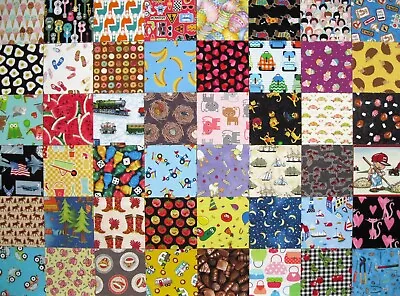 48 Kids I Spy 4.5  Quilt Fabric Squares Novelty Quality Cotton Charms Blocks • $16.50