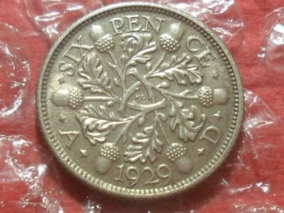 £3 • Buy 1929 George V Sixpence.