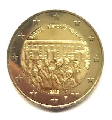 2 Euro Special Coin/commemorative Coin Malta 2012 Majority Voting Rights With Coin Mark • $8.55