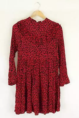 Zara Red Printed Dress Xs By Reluv Clothing • $9.91