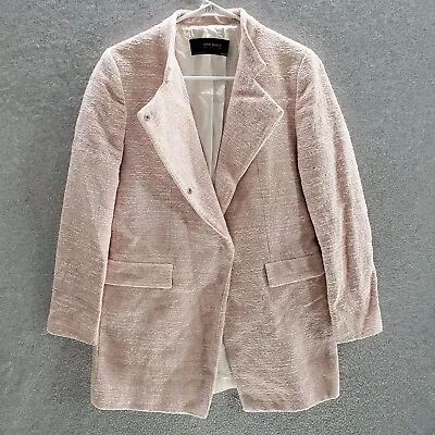 $24.89 • Buy Zara Basic Women Jacket Large Pink Overcoat Long Sleeve Formal Business