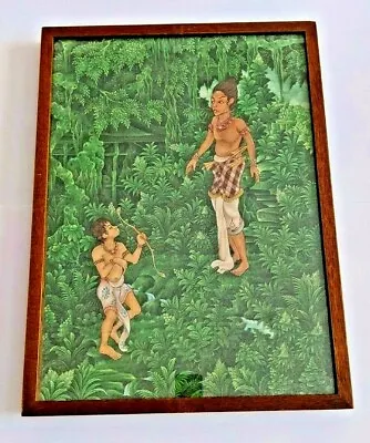 Original Ubud Balinese Painting On Cloth Supartha 17  By 23  Brooklyn Museum • $322.15