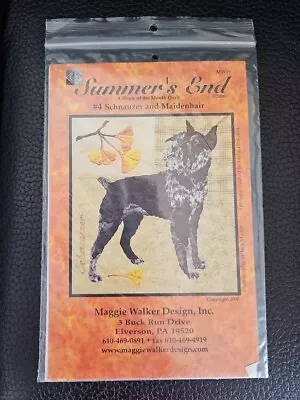 Quilt Pattern Maggie Walker Summer's End Block Of Month #4 Schnauzer Dog • $11.99