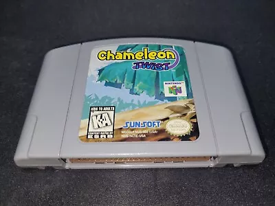 Chameleon Twist 1 Sunsoft Nintendo 64 N64 Authentic NRMT Condition Game Cart • $40.99