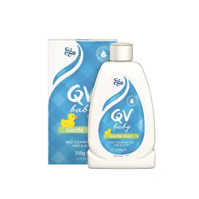 Ego QV Baby Gentle Wash Mild Cleansing For Hair & Body Formulated Vit B3 250g • $19.95