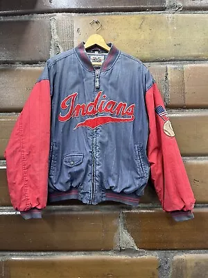 Vintage Cleveland Indians MLB Cooperstown Collection Jacket Coat L • $79.99