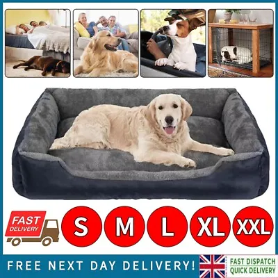 Pet Cat Dog Bed For Small Medium Large Dogs Mat Washable Puppy Soft Comfy Basket • £14.99