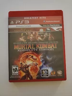 Mortal Kombat -- Komplete Edition (Sony PlayStation 3 2012) CIB Complete • $12.49