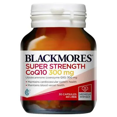Blackmores Super Strength Coq10 300mg 30 Capsules Coenzyme Q10 Heart Health Ldl • $32.21