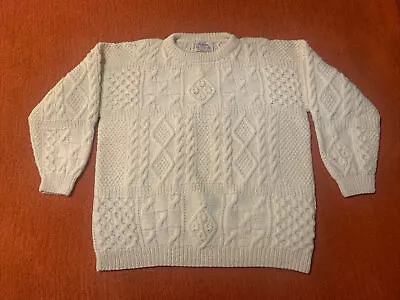 Mens VTG Standun Irish Wool Fisherman Sweater Size XXL • $100