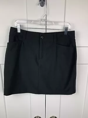$3.99 • Buy EDDIE BAUER Size 10 Skirt Skort Shorts Black Pockets Hiking