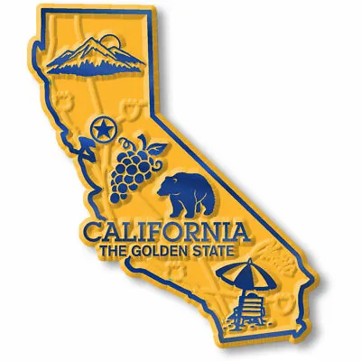 California Small State Magnet By Classic Magnets 2.1  X 2.5  • $5.99
