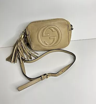 Vintage Gucci  Soho Camera Bag Crossbody Sand • $99