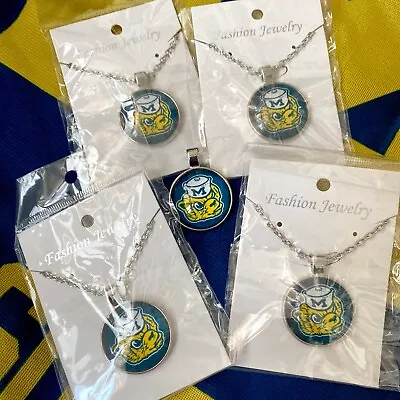 University Of Michigan Pendant Necklaces Silver 4 Neck & 1 Loose Wolverines Blue • $12.75