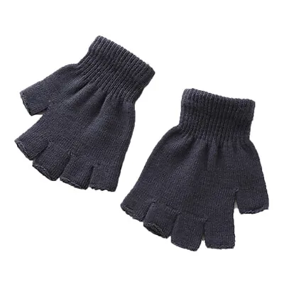 £1.43 • Buy Fingerless Gloves Winter Mens Womens Thermal Unisex Half Finger Magic One Size