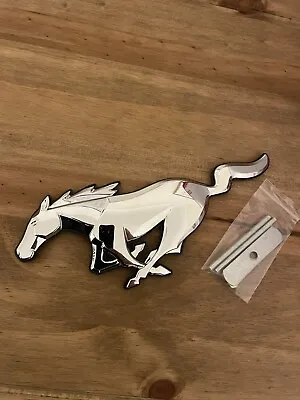 Pony Horse Front Or Rear Badge Emblem For S550 Ford Mustang Chrome Silver Uk • $24.80