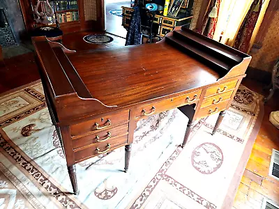 Antique Mahogany Colonial George Washington Partners Desk • $195