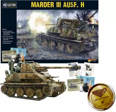 Warlord Games Bolt Action Miniatures - Marder III Ausf H 1/56 Sd.Kfz 139 German • $32.73