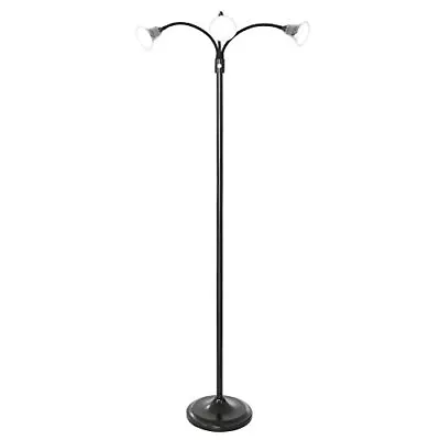 3 Head Floor Lamp Led Light With Adjustable Arms Touch Switch And Dimmer Black • $60.88