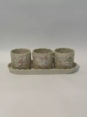 Andrea By Sadek Fairy Band 3D Design Ceramic Set Of 3 Planters J Wilfred • $55