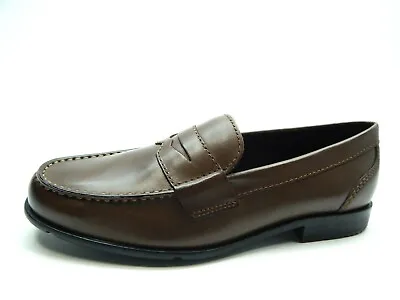 Rockport Classic Loafer Penny Dk Brown Men Shoes Bm76444 • $49.95