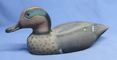 Vintage Duck Decoy Wooden Duck Herter's Inc Green Wing Teal  VGC! • $29.99