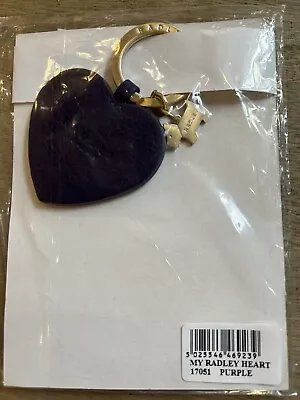 Brand New Radley Heart Keyring - My Radley Heart - Purple - Rrp £22 • £14