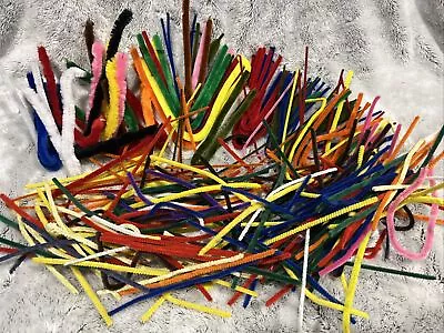 Vintage Pipe Cleaner Chenille Tinsel Stems Large Lot Craft Rainbow Thick Thin • $34.99