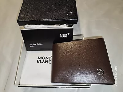 Montblanc Bifold Men's Leather  Wallet  New Brown . • $119