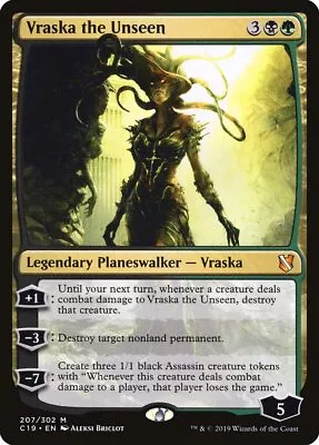 MTG Magic The Gathering Vraska The Unseen (207/363) Commander 2019 LP • $1.45