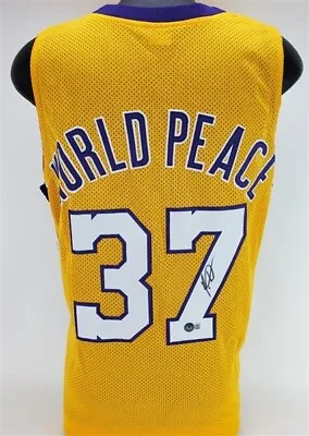 Meta World Peace Signed Los Angeles Lakers Jersey (Beckett) A.K.A. Ron Artest • $179.95