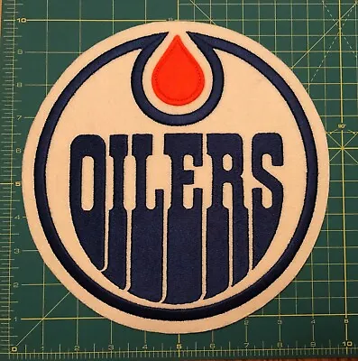 $13.90 • Buy Edmonton Oilers Jersey  Crest Vintage LARGE NHL Embroidered Patch