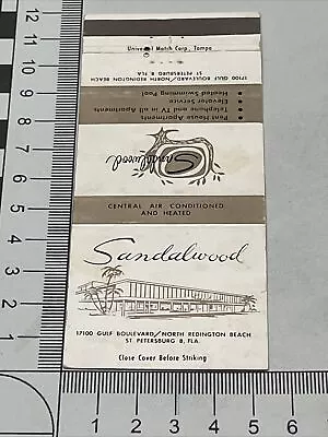 Vintage Matchbook Cover  Sandalwood Penthouse Appartments  ST Petersberg FL Gmg • $12.50