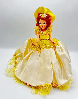 Vintage 50's Marcie Doll 8  Girl Yellow Red Hair Open Close Eyes #824 • $15