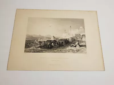 El Kaf The Ancient Sicca Veneria Tunis C. 1839 Engraving T Allom • $9.95