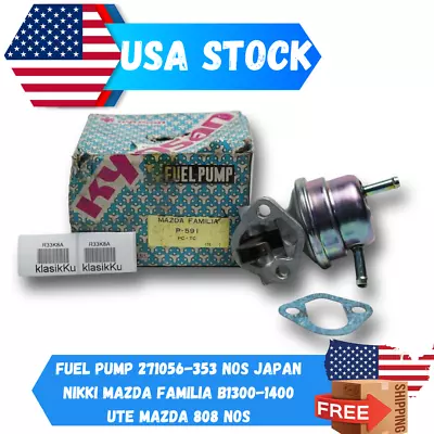 Fuel Pump 271056-353 NOS Japan Nikki Mazda Familia B1300-1400 UTE Mazda 808 NOS • $126.50