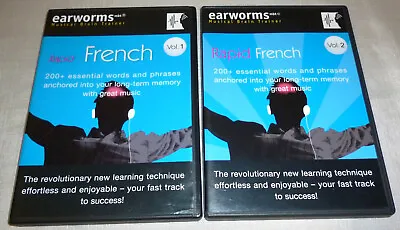 Rapid French Vol. 1 & 2 (2006) CD Learn Earworms Musical Brain Trainer Language • £6.99