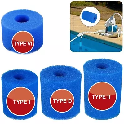 1 X Filter-Sponge For Intex Type I/II/VI/D Washable Reusable Swimming Pool Foam • $19.46