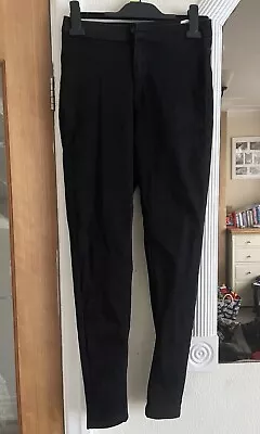 M&S Jet Black High Rise High Waist Super Skinny Jeggings Jeans Size 10 Regular  • £6